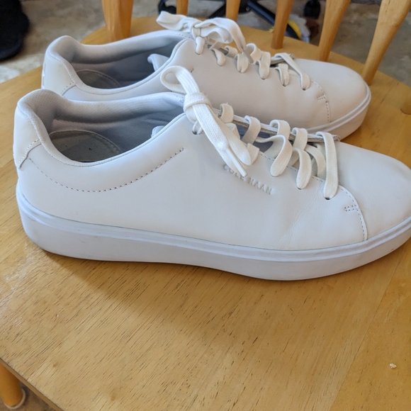 Cole Haan Grand Crosscourt Traveler White Men's 8 Leather Oxford Sneaker C36656 - Picture 4 of 9